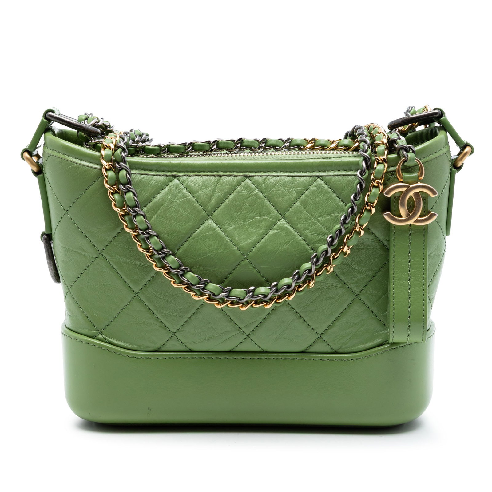 Chanel Gabrielle Small Green Aged Calfskin Crossbody Bag (1 of 6)