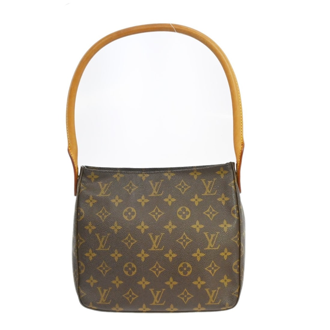 Louis Vuitton Mini Looping Monogram Canvas Top Handle Bag: Louis Vuitton Mini Looping Monogram Canvas Top Handle Bag Vintage Louis Vuitton Looping MM handbag in brown monogram canvas and leather. This women's top-handle bag features a magnetic closure, logo a