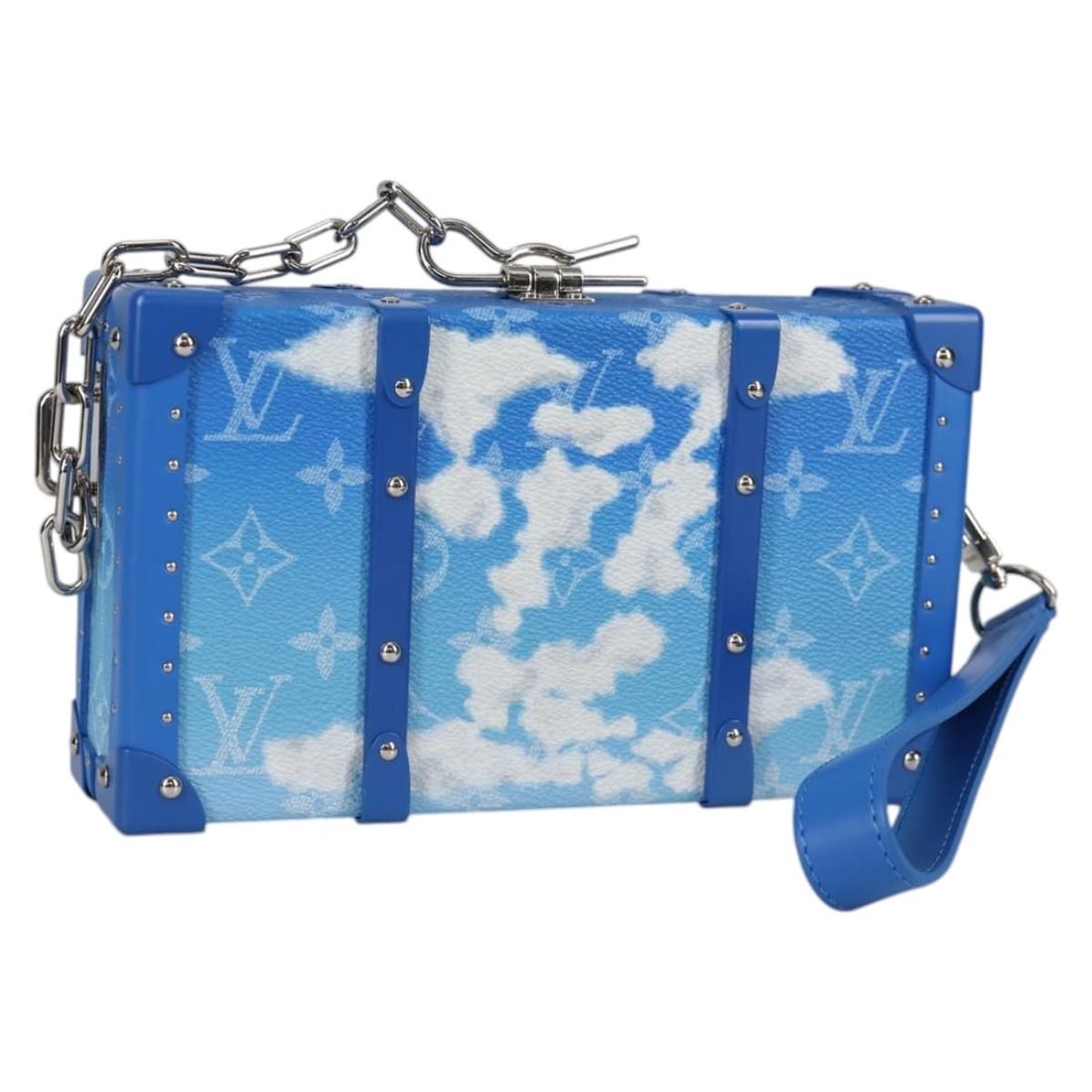 Louis Vuitton Monogram Clouds Clutch Bag Blue White M20403 Authentic (1 of 18)