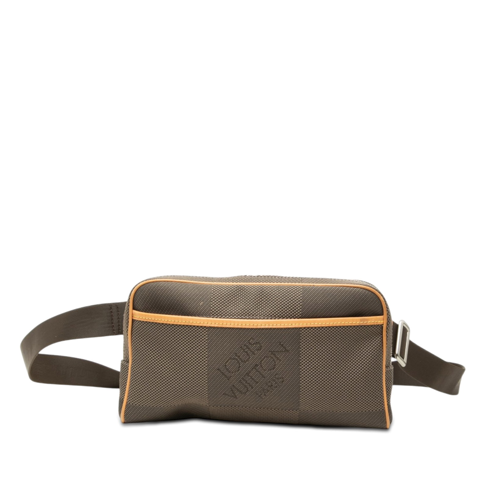 Louis Vuitton Damier Geant Acrobat waist bag brown canvas (1 of 8)
