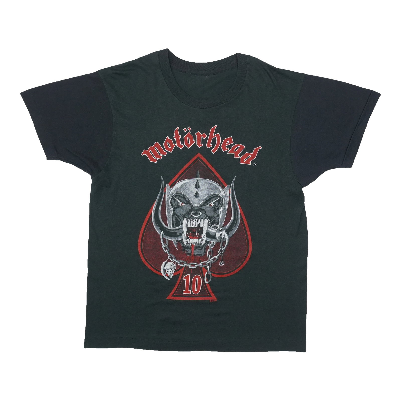 Vintage 1985 Motorhead World Tour 10th Anniversary Black Cotton Shirt (1 of 5)
