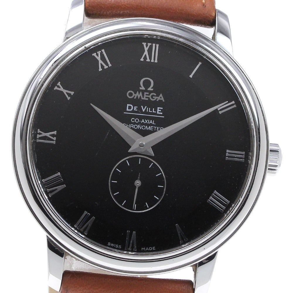 OMEGA De Ville Prestige 4813.50 mens automatic watch small seconds: OMEGA De Ville Prestige 4813.50 mens automatic watch small seconds OMEGA De Ville Prestige Small Seconds men's wristwatch, reference 4813.50, with an automatic movement and black dial. It features a s