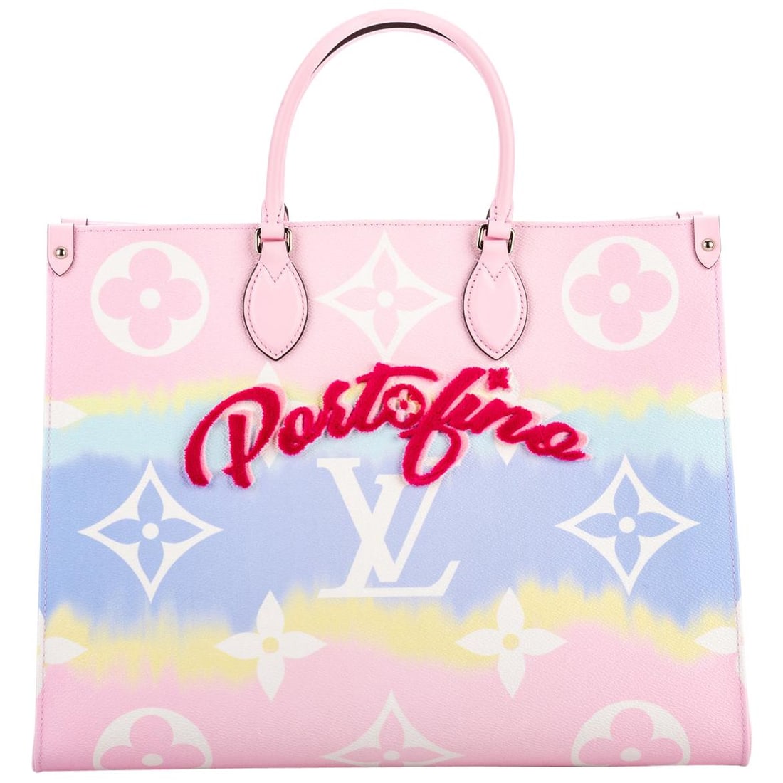 Louis Vuitton Portofino On The Go Limited Edition Bag 2020 Escale Collection: Louis Vuitton Portofino On The Go Limited Edition Bag 2020 Escale Collection Introducing the Louis Vuitton Portofino On The Go Limited Edition Bag, a stunning piece from the 2020 "escale" collection. 