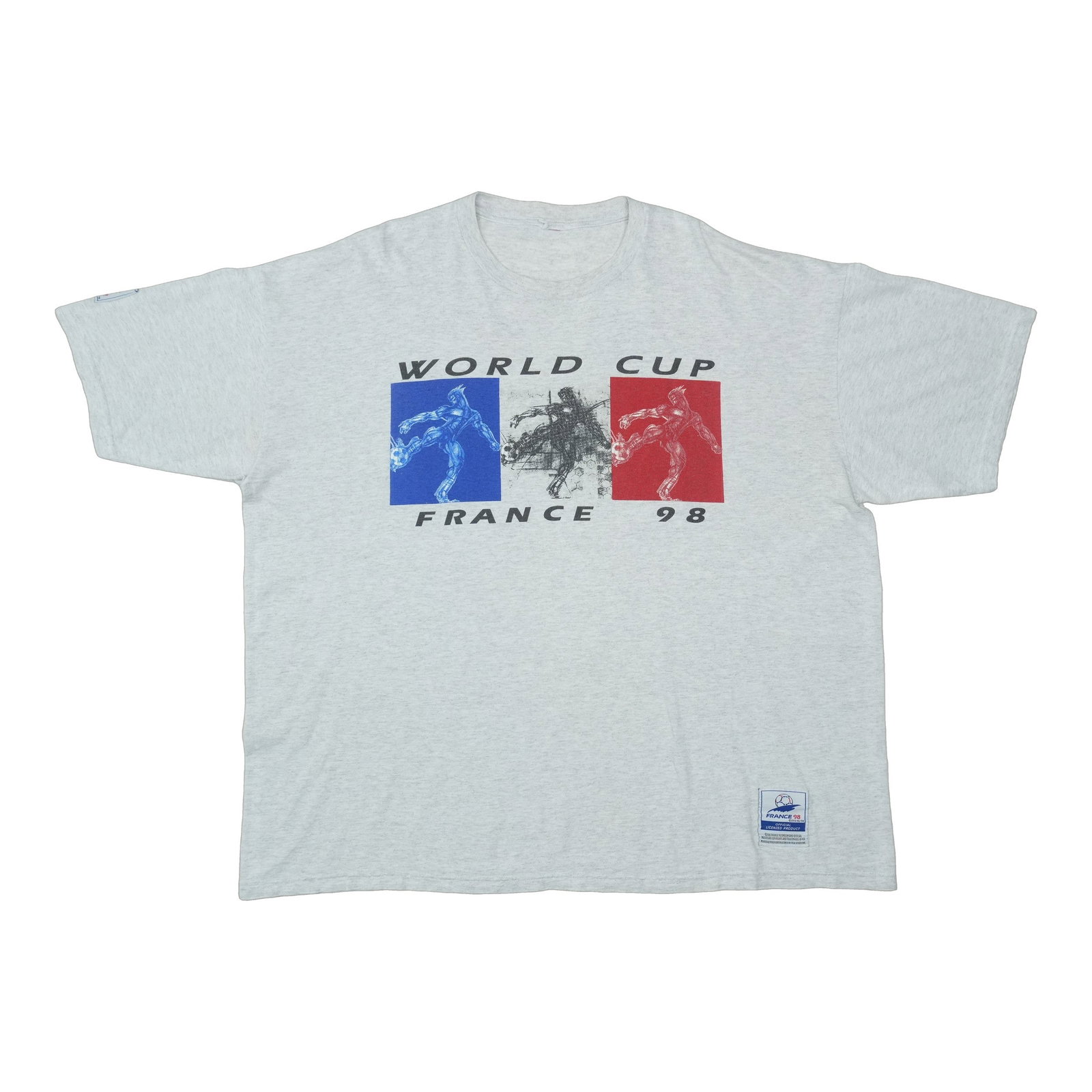 FILA France 1998 World Cup cotton soccer shirt gray: FILA France 1998 World Cup cotton soccer shirt gray Original vintage 1998 France World Cup FILA soccer shirt. This is a true vintage shirt, not a modern reproduction. It is in excellent condition with