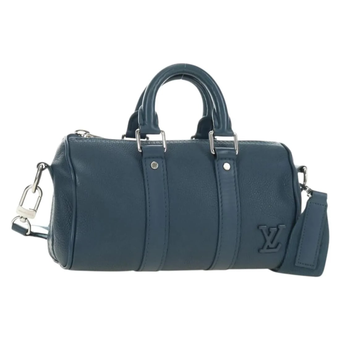 Louis Vuitton Keepall Bandouliere Blue Leather Bag Limited Edition: Louis Vuitton Keepall Bandouliere Blue Leather Bag Limited Edition Louis Vuitton Keepall Bandouliere Limited Edition Aerogram Leather travel bag in blue leather. This unisex model is made in France an
