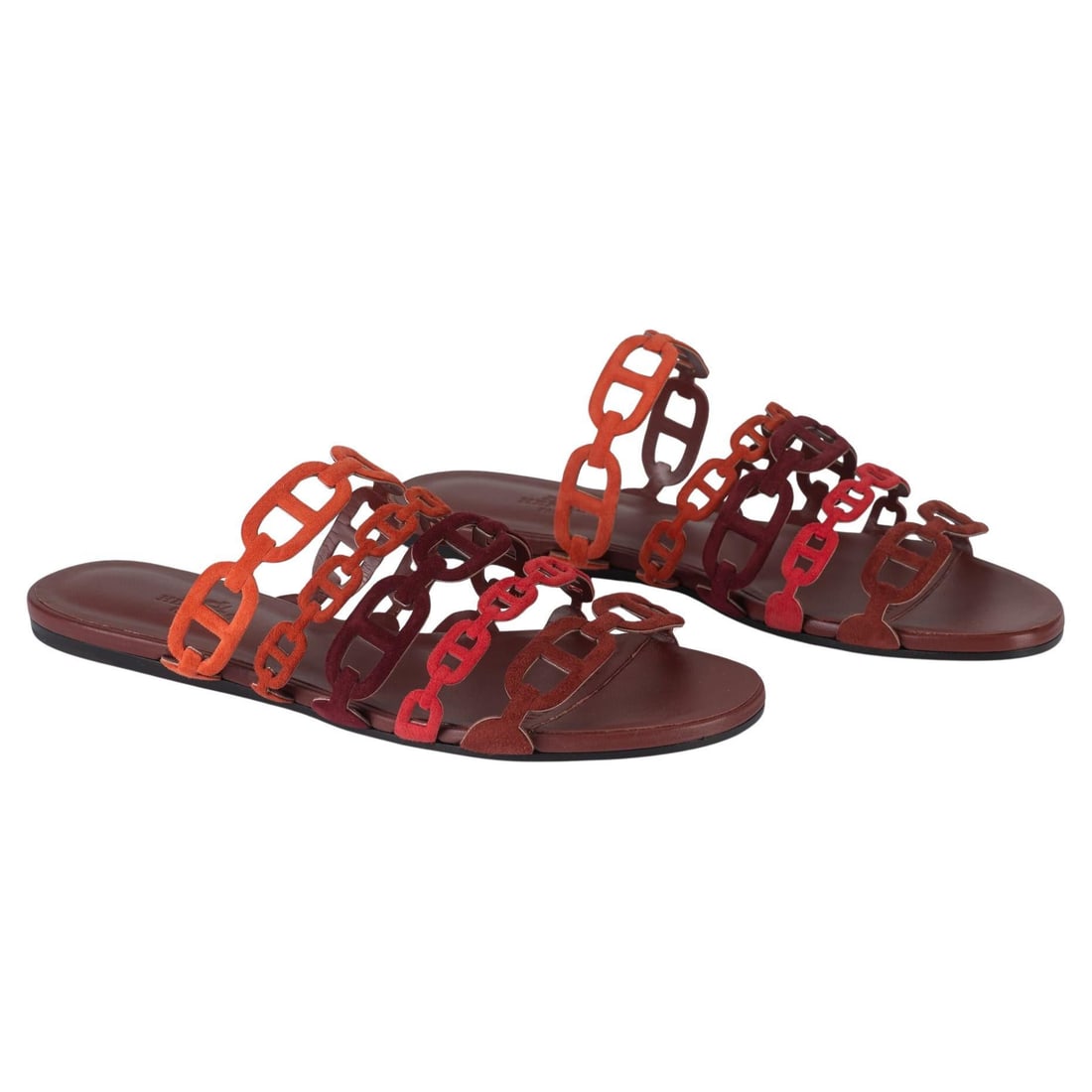 Hermes Thalassa Chevre Velours Sandals New in Box Italy 37.5 (1 of 9)