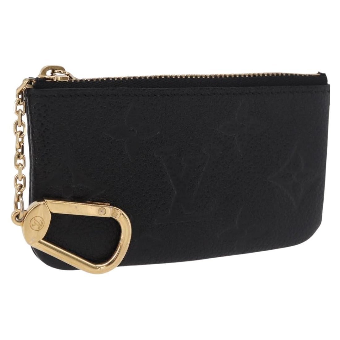 Louis Vuitton M28796 Monogram Empreinte coin purse black: Louis Vuitton M28796 Monogram Empreinte coin purse black Louis Vuitton Monogram Empreinte Pochette Cles coin purse in black Monogram Empreinte leather. Made in France, this piece comes with a dust bag