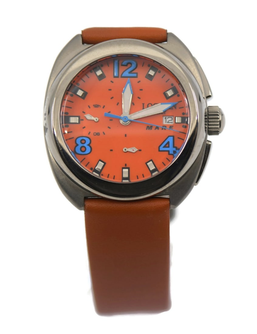 Locman Mare 132 Quartz Titanium 38mm Wristwatch with Leather Band (1 of 3)