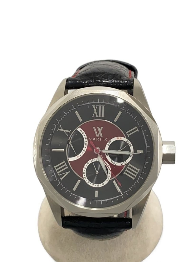 VARTIX ALIVE PR02 Red Leather Wristwatch (1 of 5)