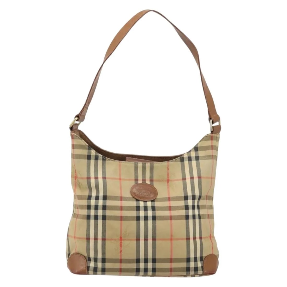 Burberry Nova Check Shoulder Bag Beige Canvas Leather: Burberry Nova Check Shoulder Bag Beige Canvas Leather This Burberry Nova check shoulder bag features a classic beige canvas exterior with leather accents. Designed for women, it offers a spacious inte