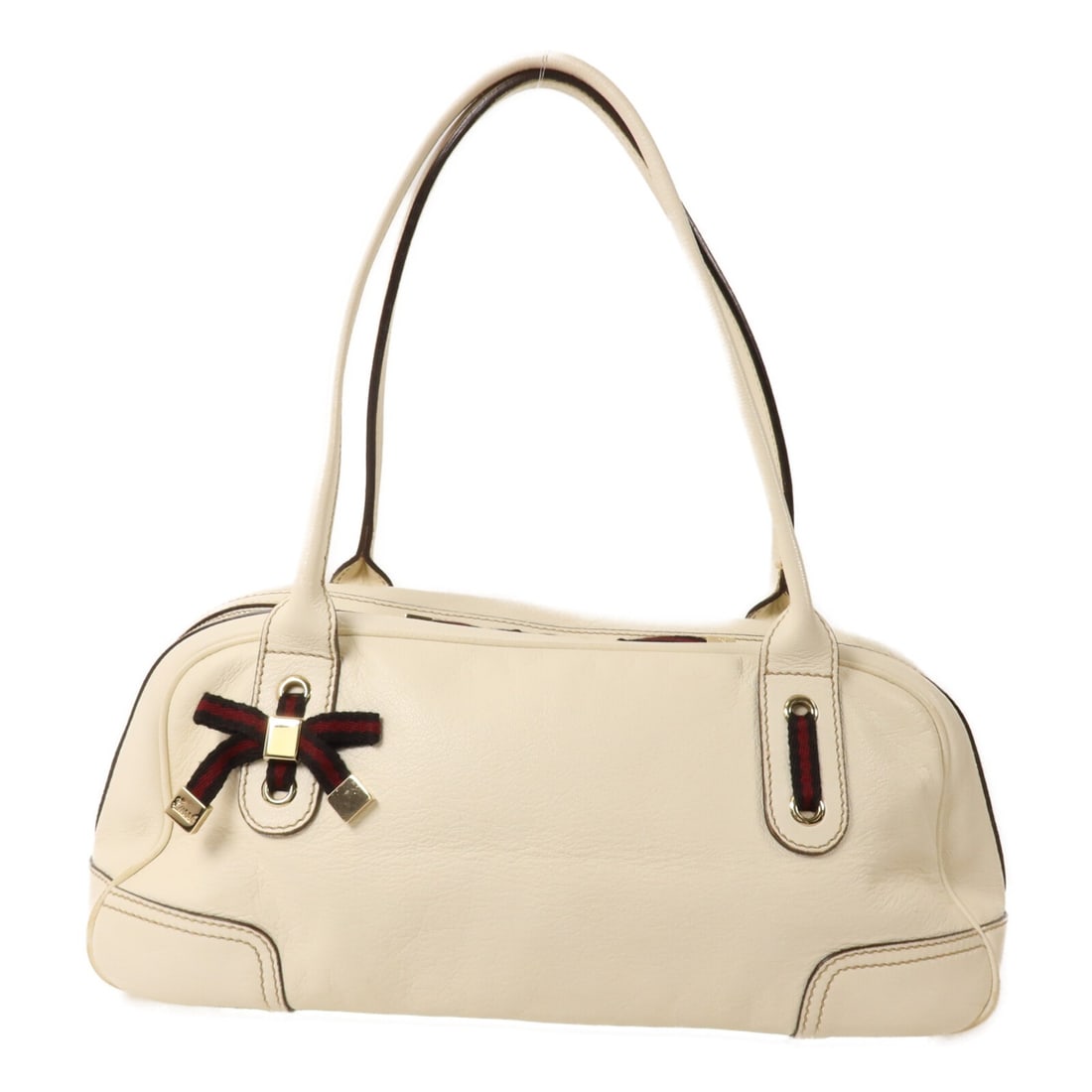 Gucci 161720 GG Shoulder Bag White Calfskin Leather: Gucci 161720 GG Shoulder Bag White Calfskin Leather A GUCCI shoulder bag, model 161720, made from calfskin (cowhide) leather in white. It features a shoulder strap handle length of 50 cm and includes 