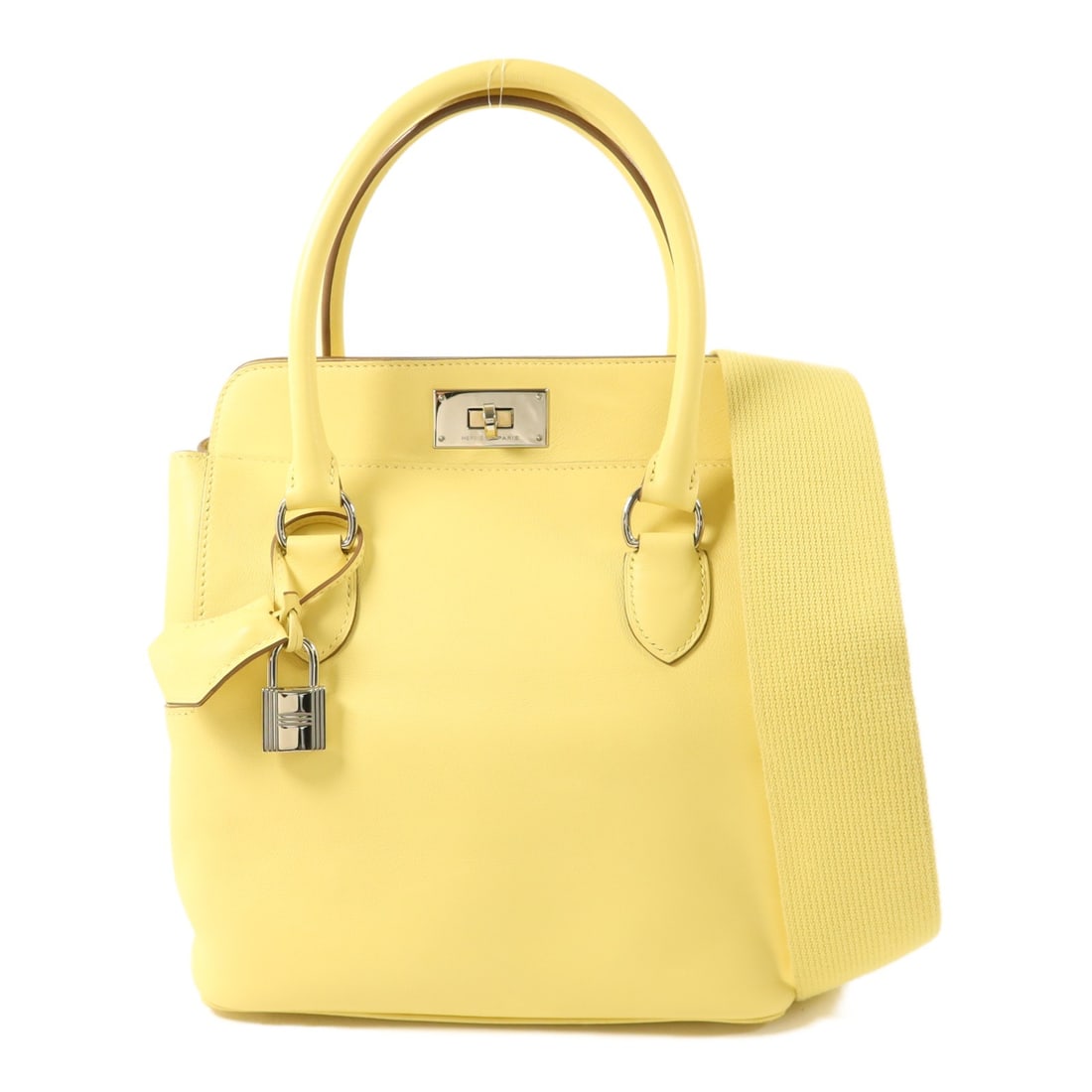 Hermes Tool Box 20 Swift Calfskin 2 Way Shoulder Bag Yellow PHW (1 of 18)