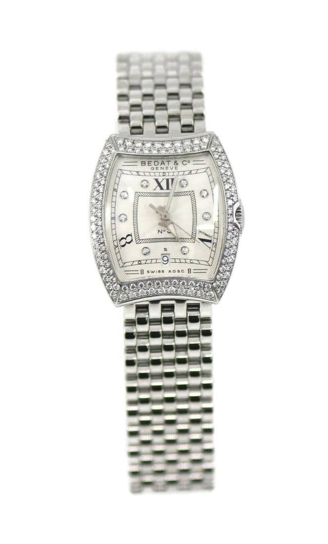 Bedat & Co No 3 Diamond Automatic Stainless Steel Watch Ref 314 with Box and Papers: Bedat & Co No 3 Diamond Automatic Stainless Steel Watch Ref 314 with Box and Papers Discover the elegance of the Bedat & Co No 3 Diamond Stainless Steel Watch, a stunning wristwatch that combines luxu