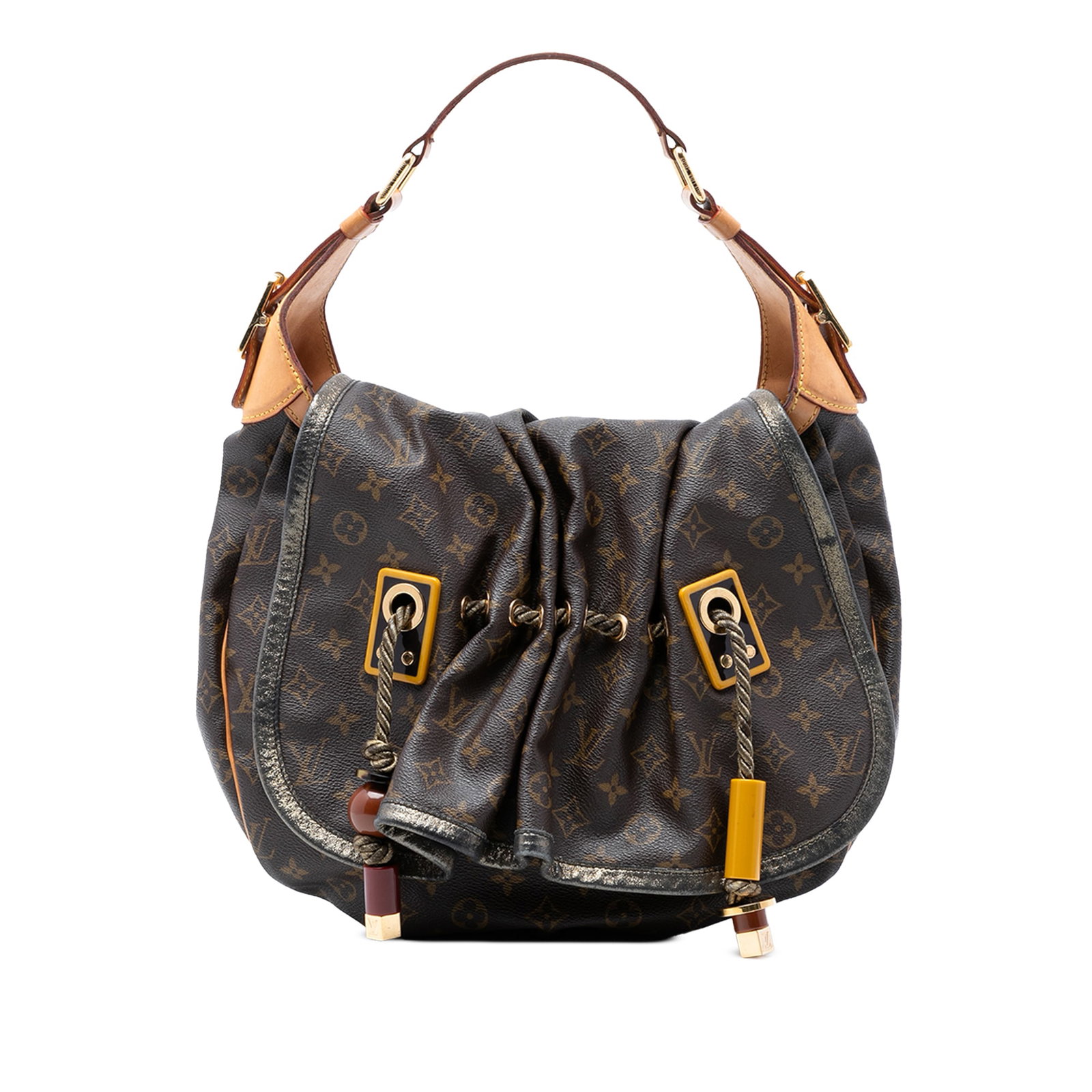 Louis Vuitton Epices Kalahari GM Monogram Canvas Shoulder Bag: Louis Vuitton Epices Kalahari GM Monogram Canvas Shoulder Bag This Louis Vuitton Limited Edition Monogram Epices Kalahari GM bag showcases a monogram canvas body with an adjustable flat vachetta leath