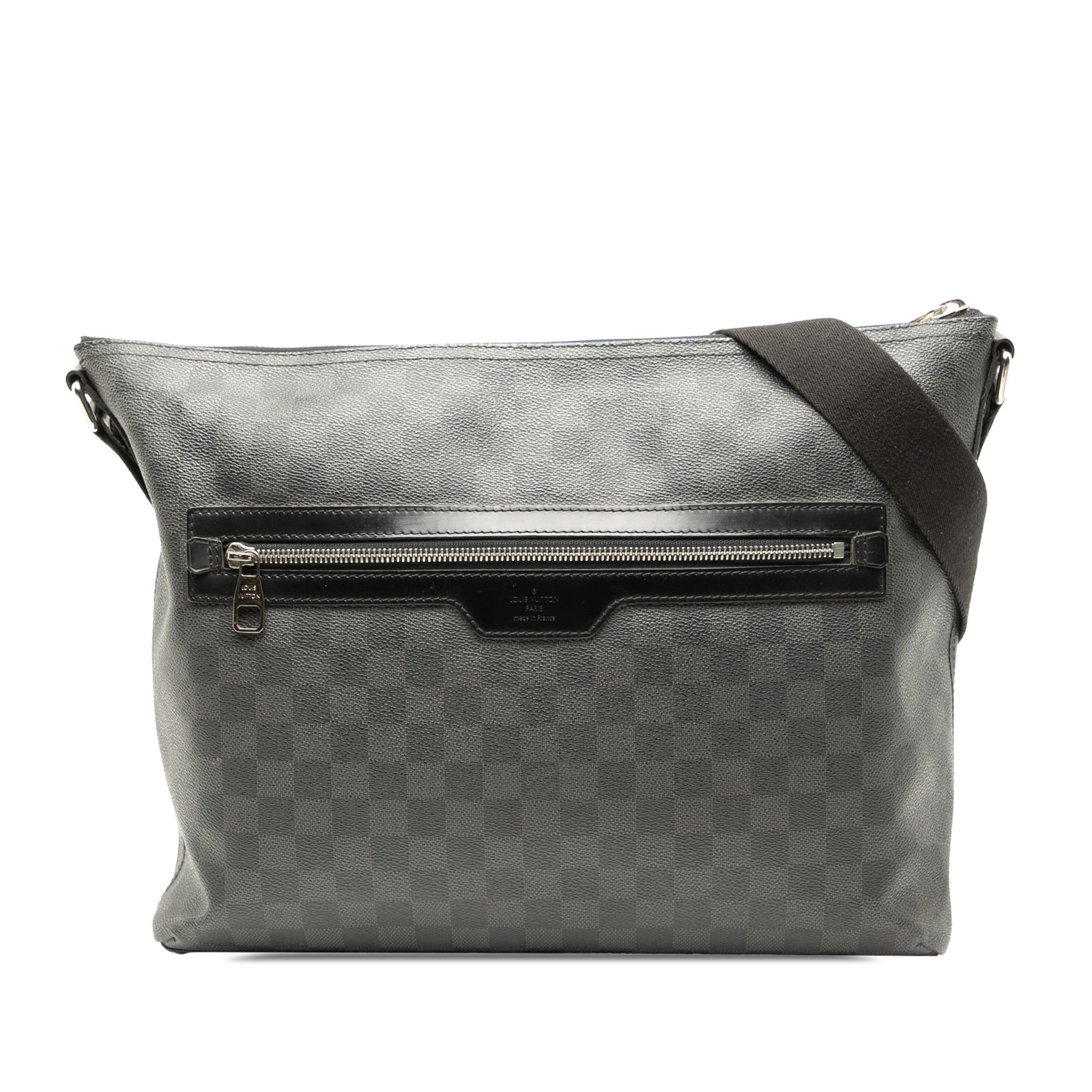 Louis Vuitton Damier Graphite Mick MM Bag Black Canvas: Louis Vuitton Damier Graphite Mick MM Bag Black Canvas The Louis Vuitton Damier Graphite Mick MM is a stylish and practical bag featuring a sleek damier graphite canvas body complemented by leather tr
