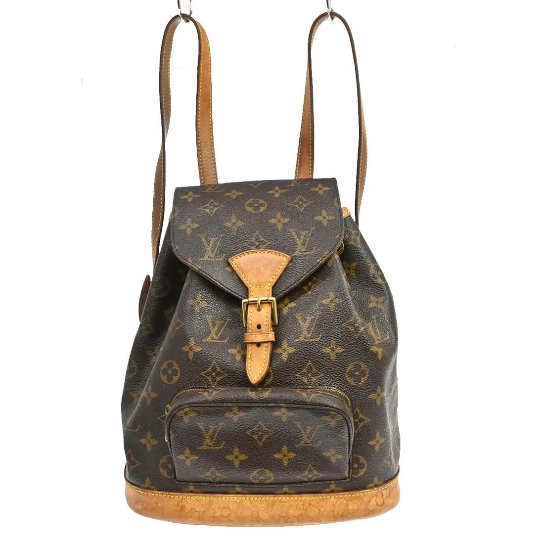 Louis Vuitton Montsouris Unisex Brown Canvas Bag: Louis Vuitton Montsouris Unisex Brown Canvas Bag Louis Vuitton Montsouris backpack in brown monogram canvas. This unisex piece is made in France and is presented in fair condition with visible wear. T