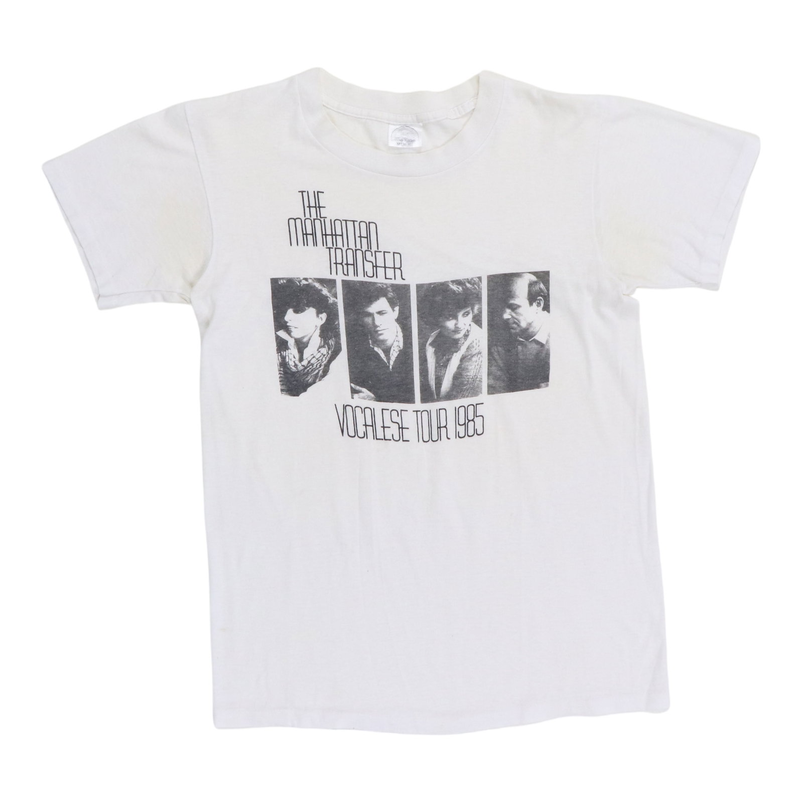 Vintage 1985 Vocalese Concert Shirt Manhattan Transfer Medium White 50/50 (1 of 8)