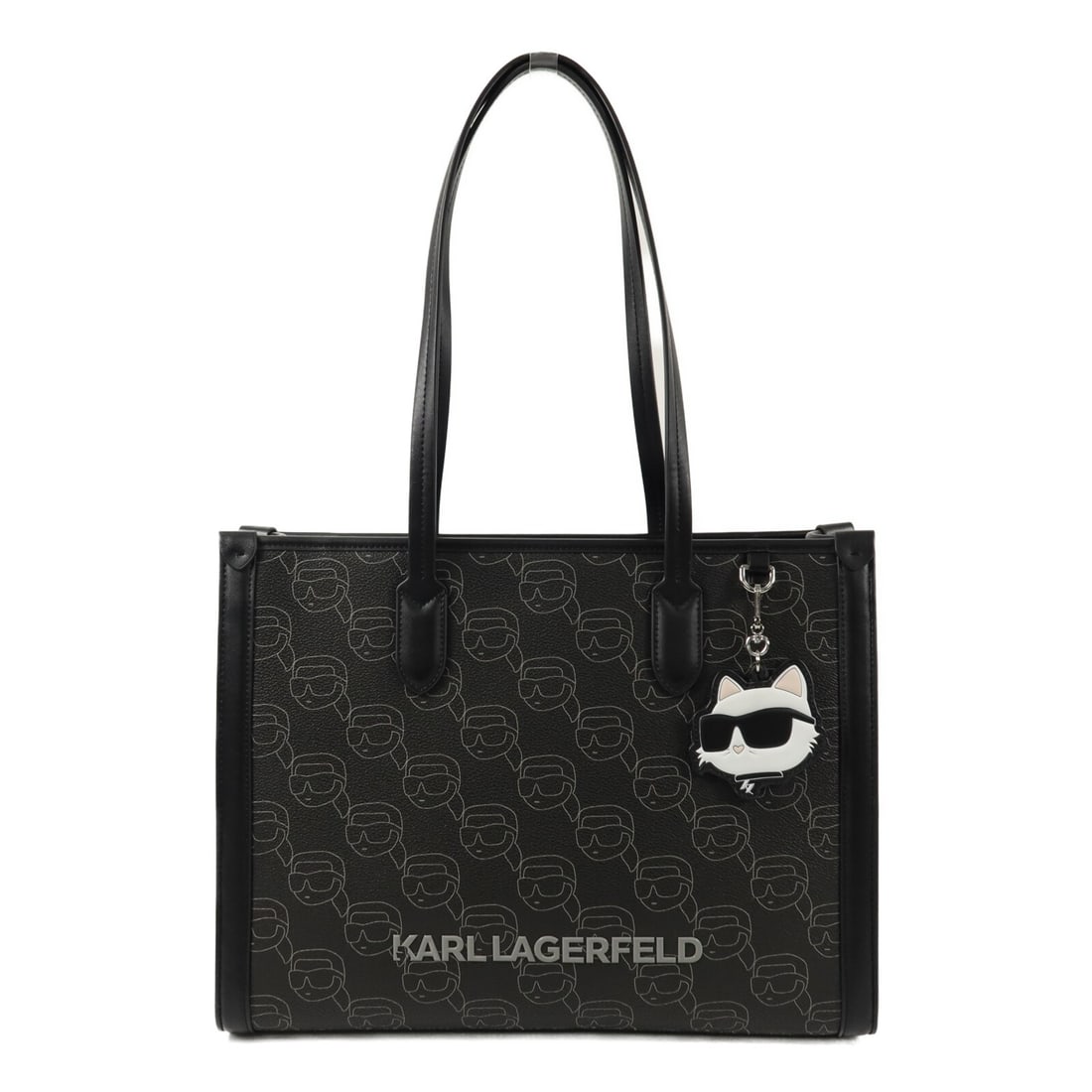 Karl Lagerfeld A2W30190 Black Calfskin Tote with Storage Bag (1 of 15)