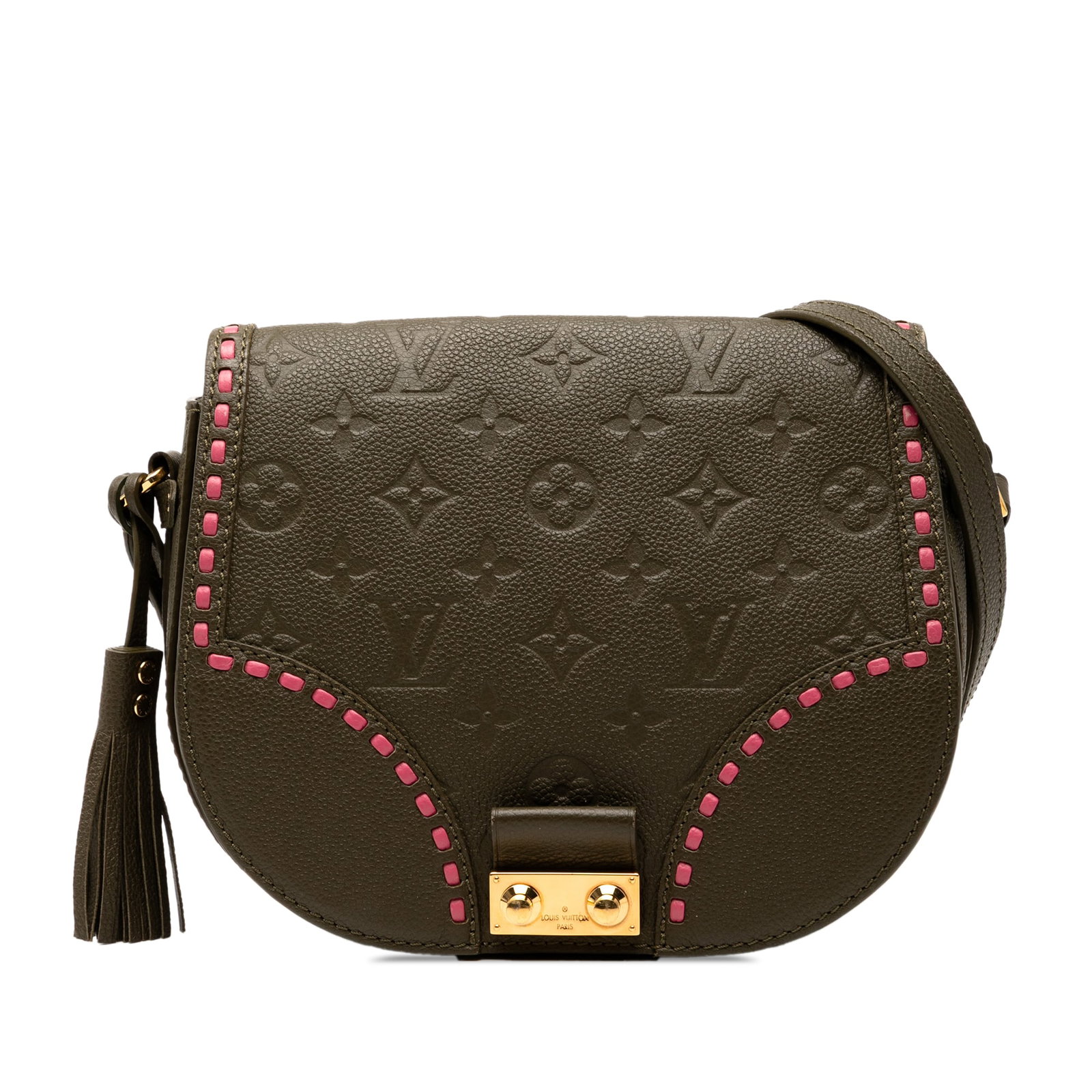 Louis Vuitton Monogram Empreinte Junot Leather Bag Brown: Louis Vuitton Monogram Empreinte Junot Leather Bag Brown The Louis Vuitton Monogram Empreinte Junot is a stylish bag crafted from luxurious monogram empreinte leather. This bag features an adjustable 