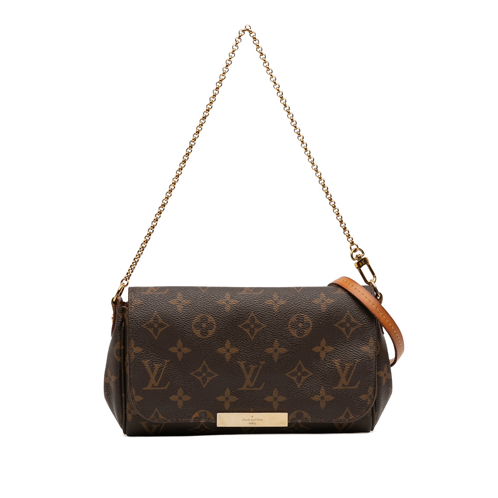 Louis Vuitton Monogram Favorite PM Brown Canvas Bag with Repainted Front (1 of 11)