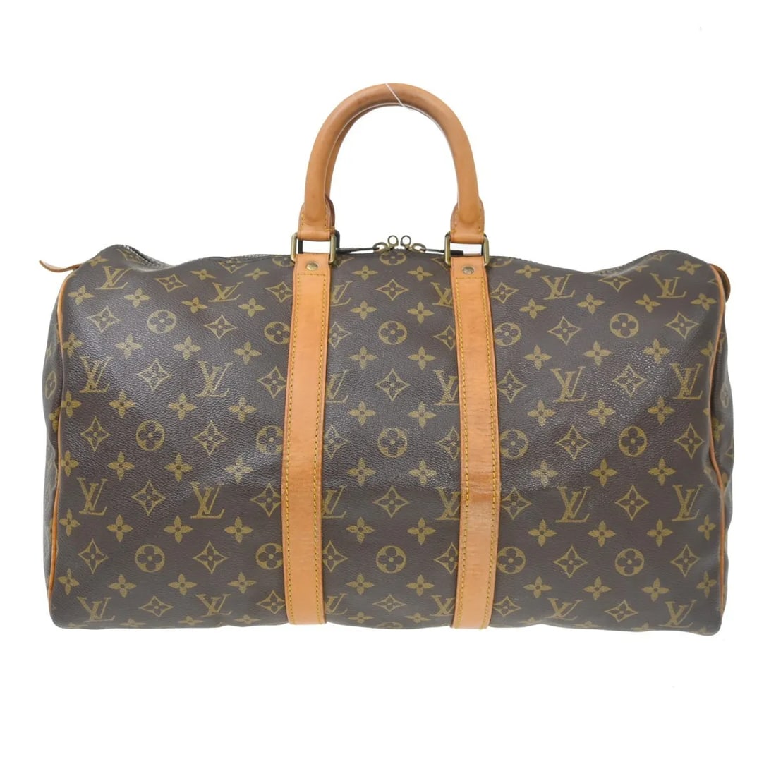 Louis Vuitton Keepall Brown Monogram Canvas Travel Bag: Louis Vuitton Keepall Brown Monogram Canvas Travel Bag Louis Vuitton Keepall in brown monogram canvas. This unisex travel bag is made in France and remains in good condition with visible wear througho
