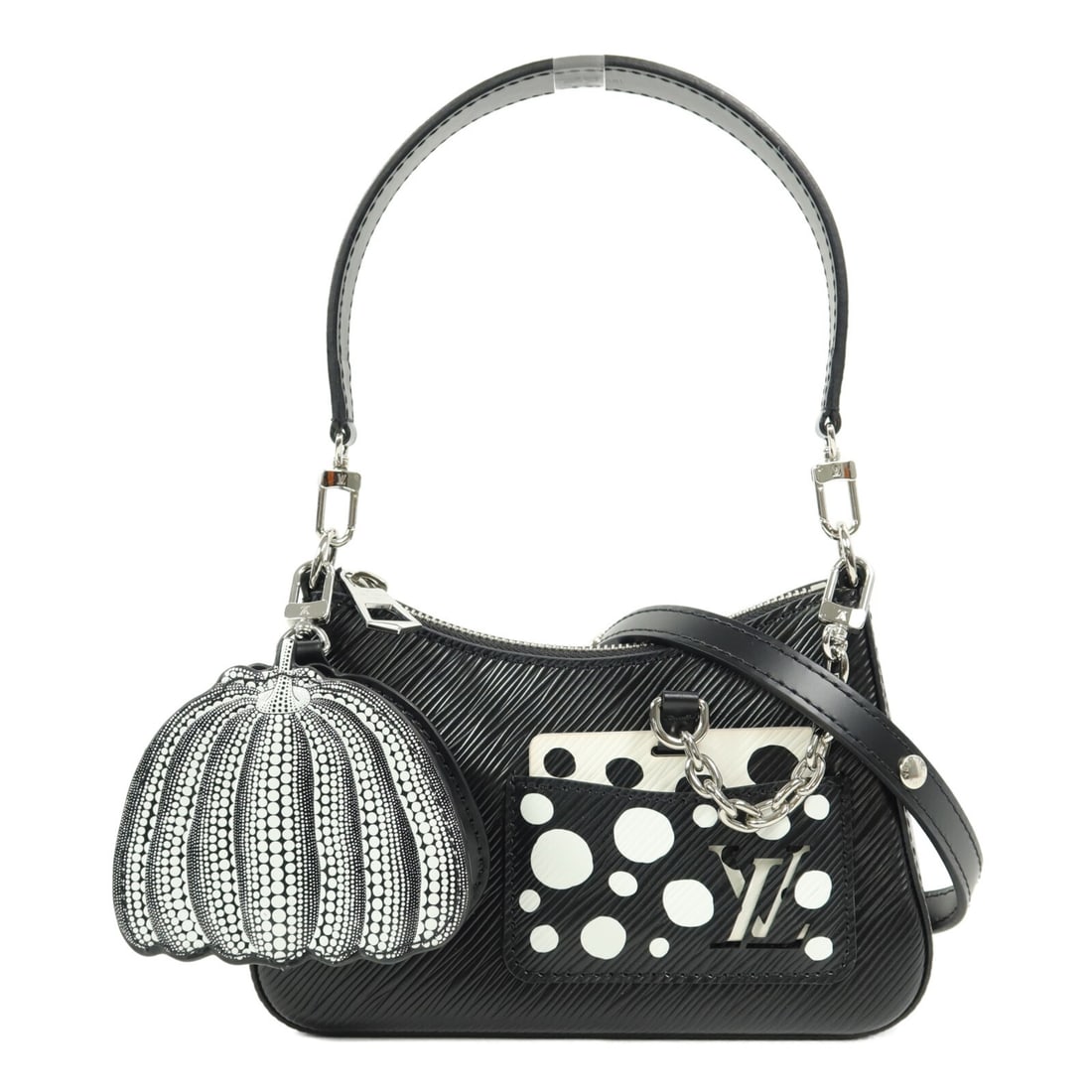 Louis Vuitton Marellini M21703 Epi Calfskin 2 Way Shoulder Bag Black (1 of 16)