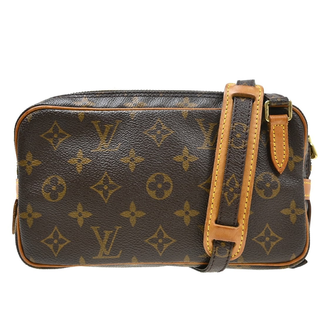 Louis Vuitton Marly Bandouliere Monogram Crossbody Bag M51828: Louis Vuitton Marly Bandouliere Monogram Crossbody Bag M51828 Vintage Louis Vuitton Marly Bandouliere shoulder bag in Monogram canvas with leather trim and a zip closure. This women's crossbody style 