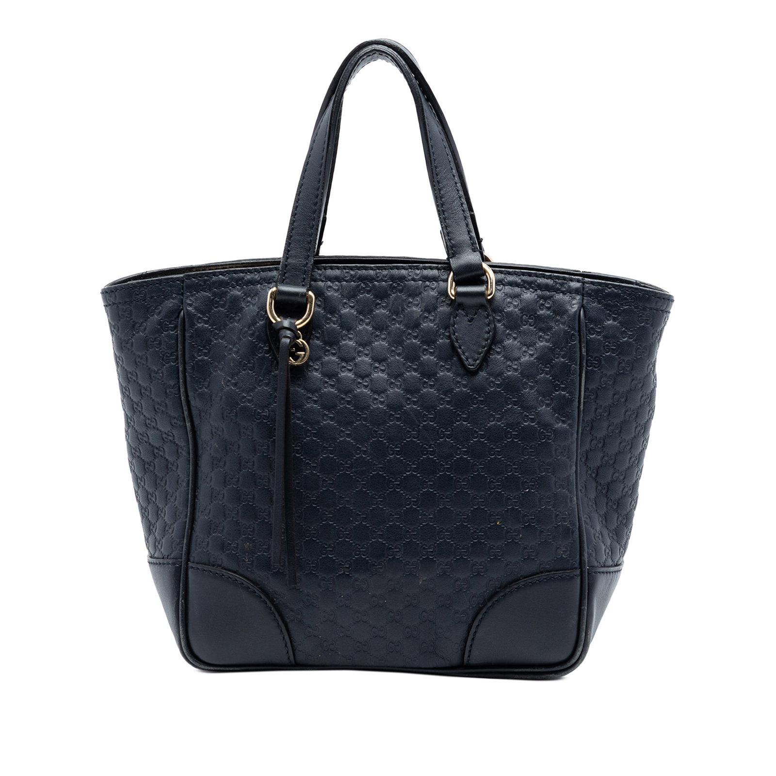 Gucci Bree Blue Leather Satchel Small Microguccissima: Gucci Bree Blue Leather Satchel Small Microguccissima This Gucci Small Microguccissima Bree Satchel is crafted from embossed blue leather and features flat leather handles, a top zip closure, and inte