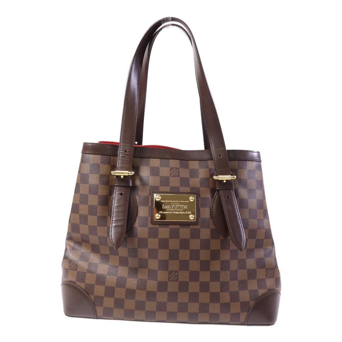 Louis Vuitton Hampstead MM Shoulder Bag N51204 Brown PVC Canvas: Louis Vuitton Hampstead MM Shoulder Bag N51204 Brown PVC Canvas Louis Vuitton Hampstead MM shoulder tote bag in brown Monogram-style PVC coated canvas. It features a shoulder strap with a 50-64 cm dro