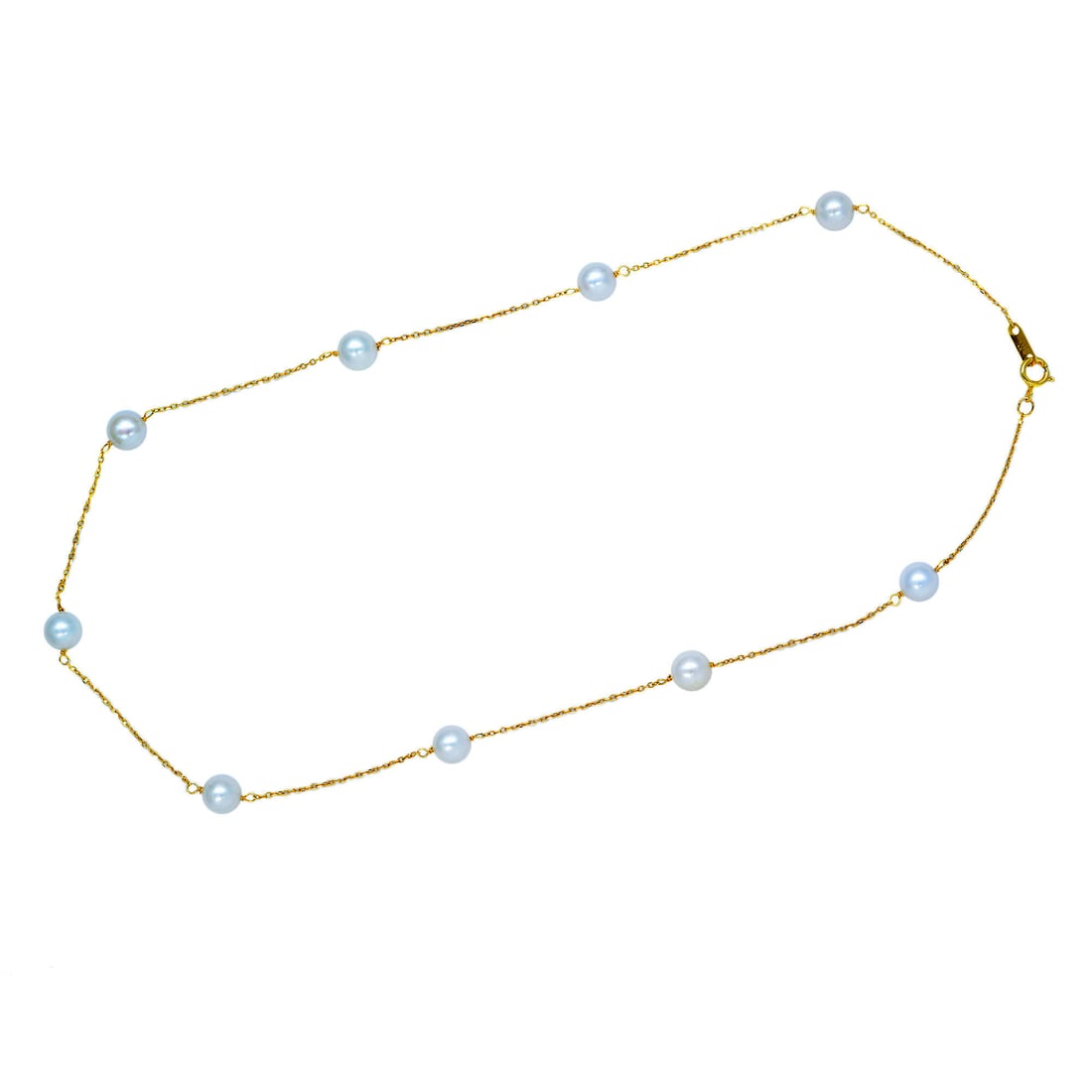 Rachel Koen 14K Yellow Gold Choker Necklace with Freshwater Pearls: Rachel Koen 14K Yellow Gold Choker Necklace with Freshwater Pearls This elegant choker necklace features a delicate design with freshwater pearls elegantly strung on a 14K yellow gold chain. With a le