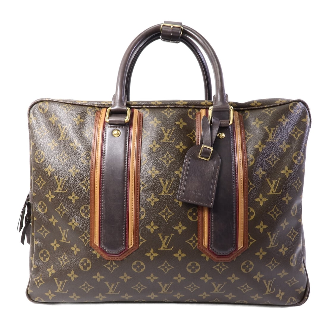 Louis Vuitton M95531 Porte Document Geant Monogram Bequia Handbag: Louis Vuitton M95531 Porte Document Geant Monogram Bequia Handbag Louis Vuitton Porte Document Geant handbag, model M95531, in Monogram Bequia with a Bordeaux and brown colorway. It is made from PVC c