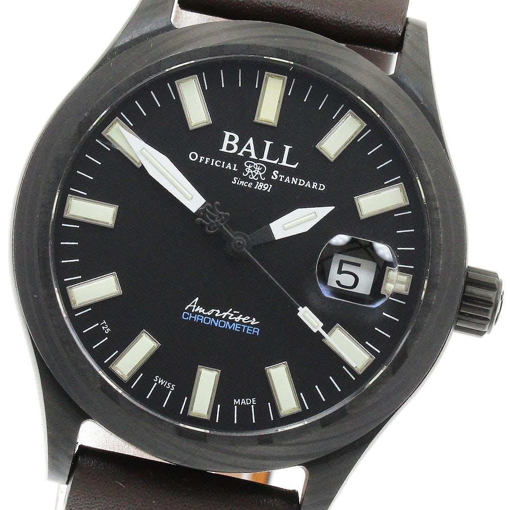 BALLWATCH Engineer III Carbolite men's automatic date watch NM3026C-L2CJ-BK: BALLWATCH Engineer III Carbolite men's automatic date watch NM3026C-L2CJ-BK Pre-owned BALLWATCH men's wristwatch, model Engineer III Carbolite, with a black dial and automatic movement. It features a 