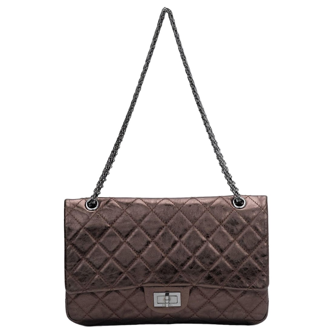Chanel Jumbo Double Flap Bag Bronze Distressed Leather Collection 12 (1 of 7)