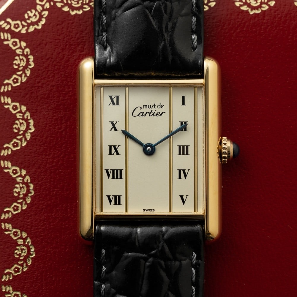 Cartier Must De Tank LM 590005 Unisex Wristwatch Roman Dial Quartz (1 of 12)