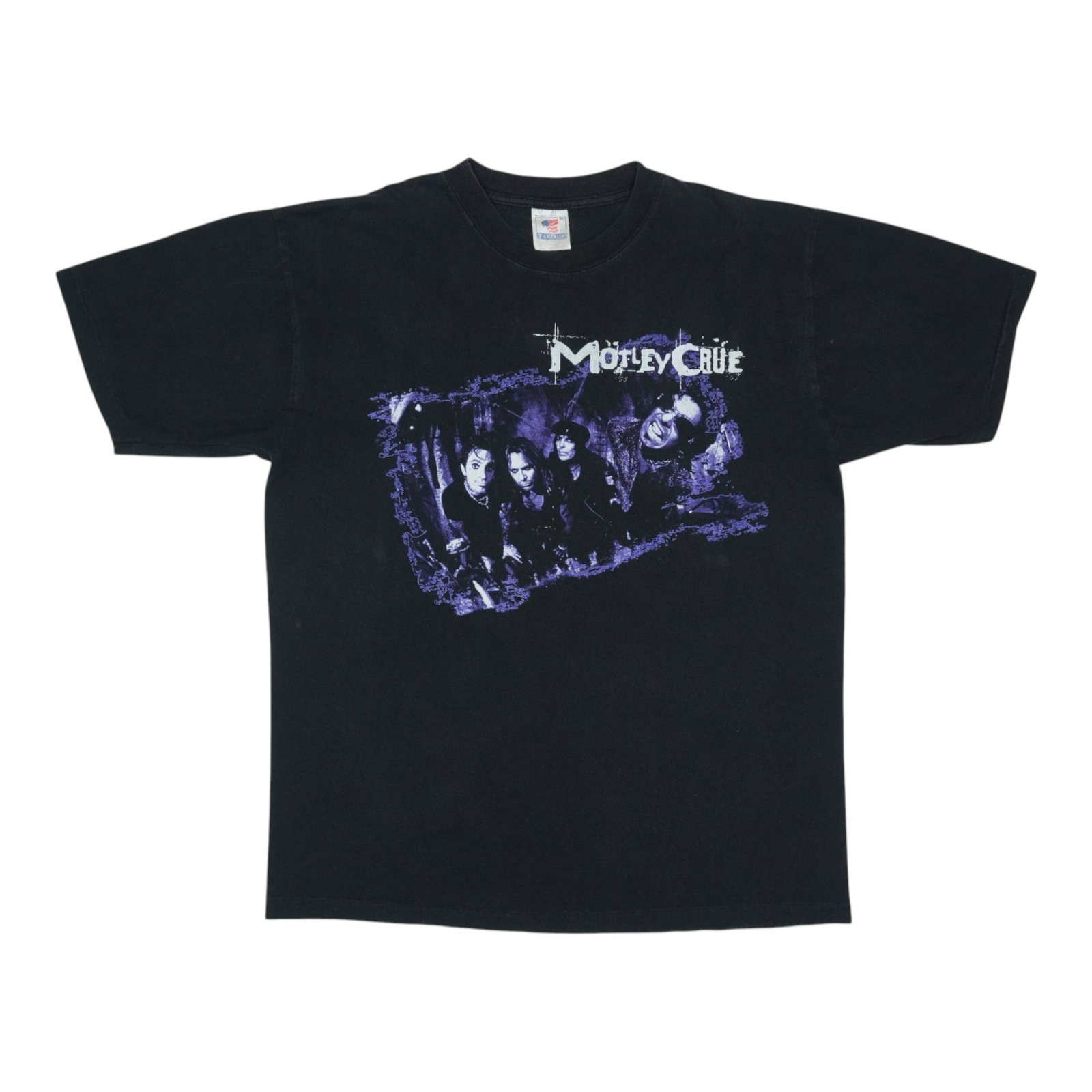 Vintage Motley Crue Sick Mother Fucker Black Cotton T Shirt 1990s XL (1 of 6)