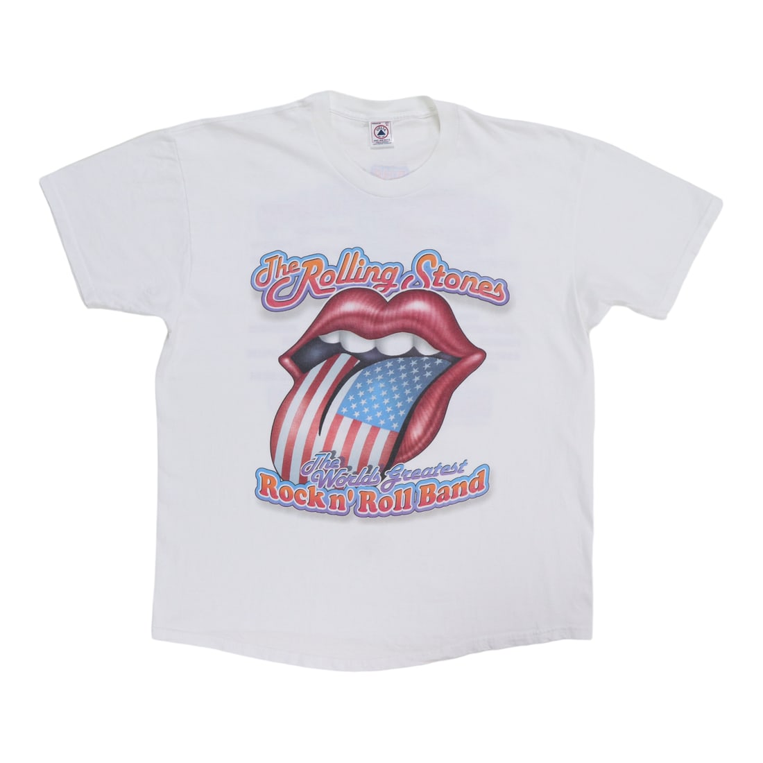 Vintage 1997 Bridges To Babylon Rolling Stones Tour White Cotton Shirt XL (1 of 5)