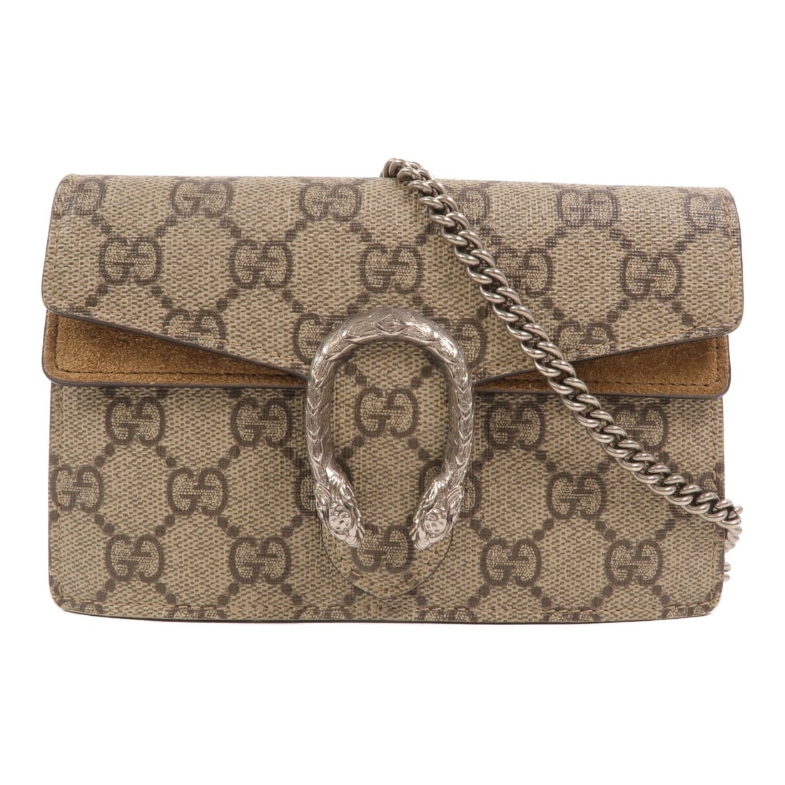 GUCCI 476432 GG canvas chain shoulder bag brown: GUCCI 476432 GG canvas chain shoulder bag brown Gucci GG SHW Chain Shoulder Bag 476432 in brown GG canvas. It features a chain shoulder design, a magnetic pocket, and comes with storage bags. Conditio
