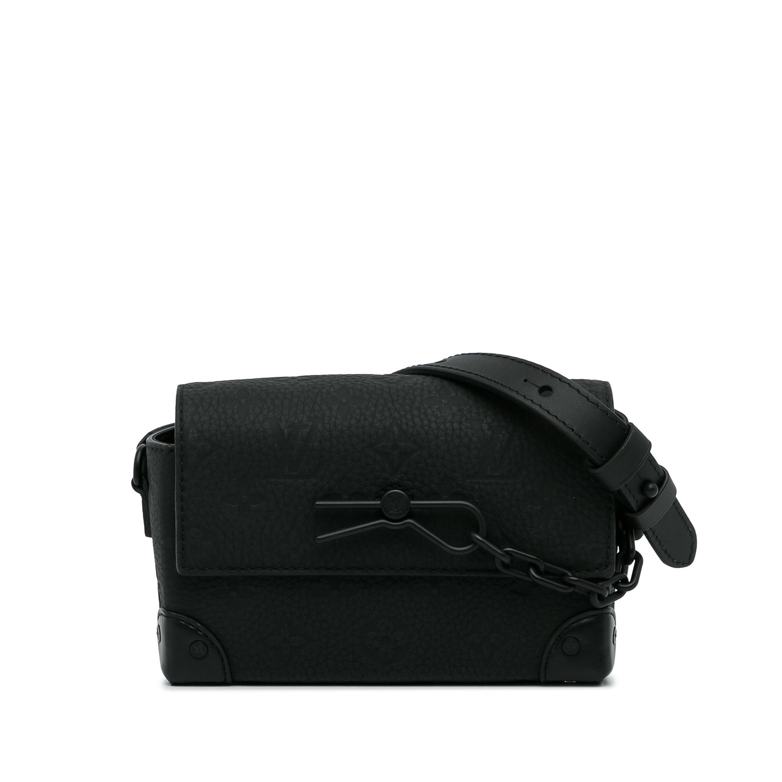 Louis Vuitton Monogram Taurillon Steamer Wearable Wallet Black Leather: Louis Vuitton Monogram Taurillon Steamer Wearable Wallet Black Leather The Louis Vuitton Monogram Taurillon Steamer Wearable Wallet is a stylish accessory crafted from monogram taurillon leather. It f