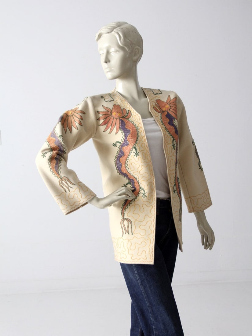 1940s Japanese Wool Embroidered Dragon Tourist Jacket (1 of 11)