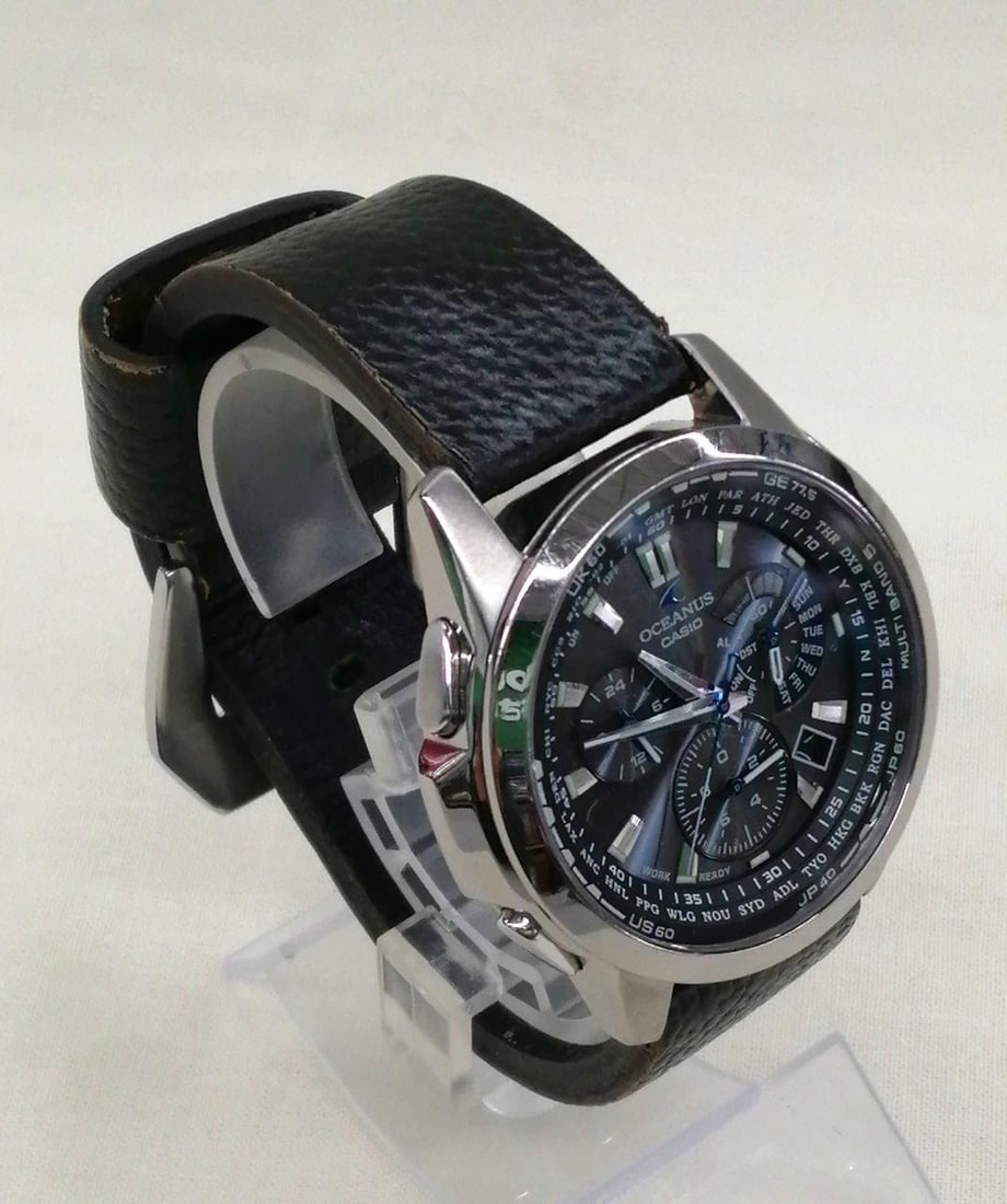 CASIO OCW-M700 Oceanus men's solar radio-controlled chronograph watch: CASIO OCW-M700 Oceanus men's solar radio-controlled chronograph watch CASIO OCEANUS radio-controlled solar chronograph men's wristwatch, model OCW-M700. This pre-owned watch is from Japan and is liste