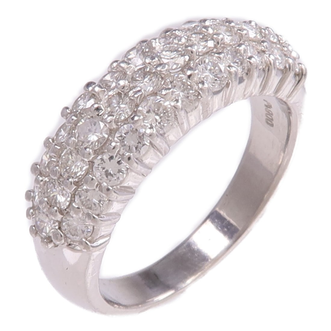 Pt900 Platinum Diamond Ring 1.25ct US 6.5 (1 of 9)