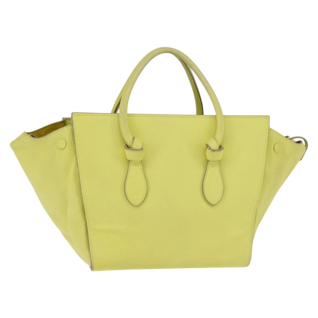 CELINE Thai Mini Hand Bag Leather Yellow Gold Auth BA5808 Italy: CELINE Thai Mini Hand Bag Leather Yellow Gold Auth BA5808 Italy This CELINE Thai Mini Hand Bag is a stylish accessory crafted from premium leather, featuring a vibrant yellow and gold exterior. With a