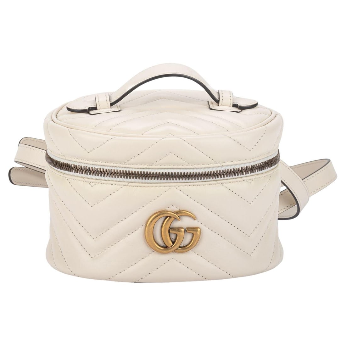 Gucci Mini Cream Marmont Backpack Leather Bronze Hardware: Gucci Mini Cream Marmont Backpack Leather Bronze Hardware Discover the elegance of the Gucci New Mini Cream Marmont Backpack, crafted from premium cream leather and adorned with bronze hardware. This 