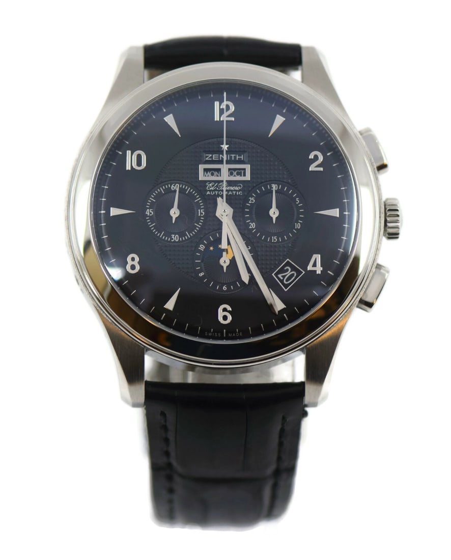Zenith El Primero Grand Class Chronograph Stainless Steel Watch 03.0520.4100: Zenith El Primero Grand Class Chronograph Stainless Steel Watch 03.0520.4100 Discover the elegance of the Zenith El Primero Grand Class Chronograph, a stunning wristwatch crafted from stainless steel.
