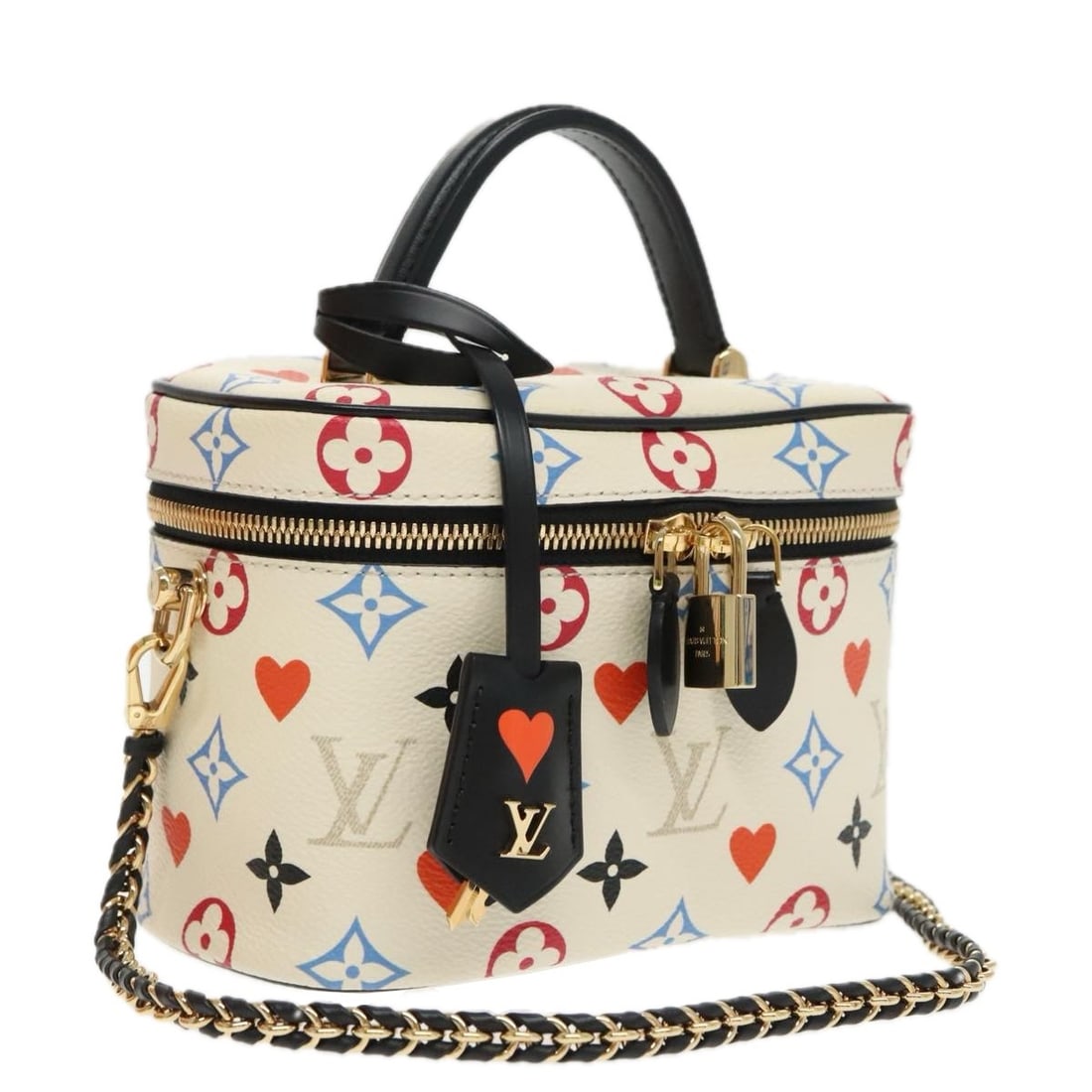 Louis Vuitton M57458 Game On Vanity PM Monogram Canvas White Handbag: Louis Vuitton M57458 Game On Vanity PM Monogram Canvas White Handbag This Louis Vuitton Vanity PM handbag features the Monogram Canvas in white and is presented in pristine condition. It comes with a 