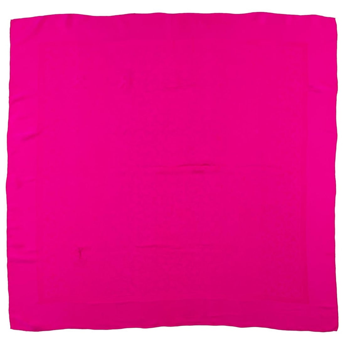 Yves Saint Laurent Fuchsia Textured Silk Oversize Scarf: Yves Saint Laurent Fuchsia Textured Silk Oversize Scarf Elevate your accessory collection with this stunning Yves Saint Laurent (YSL) fuchsia textured large silk scarf. Crafted from luxurious silk, th