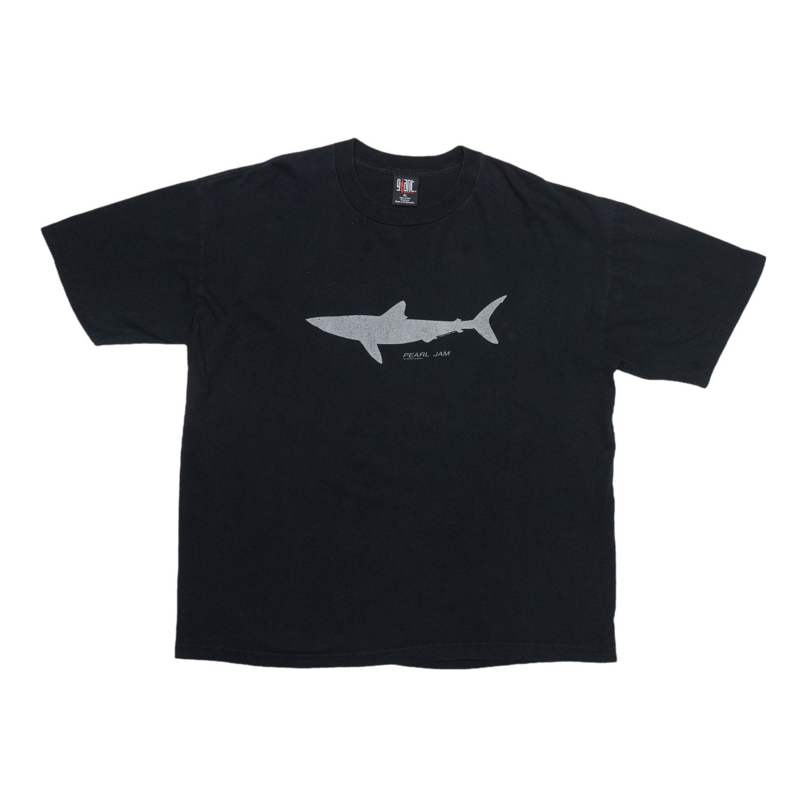 Vintage Pearl Jam Black Shark Tee XL 1990s Cotton (1 of 5)