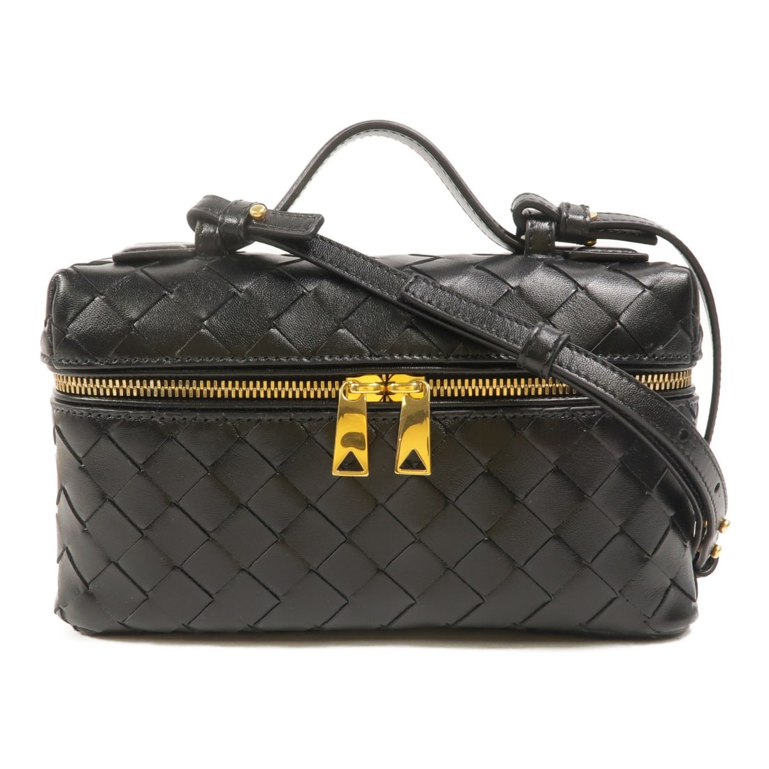 Bottega Veneta Bang Bang 2 Way Calfskin Shoulder Bag Black GHW: Bottega Veneta Bang Bang 2 Way Calfskin Shoulder Bag Black GHW A Bottega Veneta Bang Bang 2 Way Shoulder Bag in black calfskin leather. This model features a two-way carry design with a handle and sho