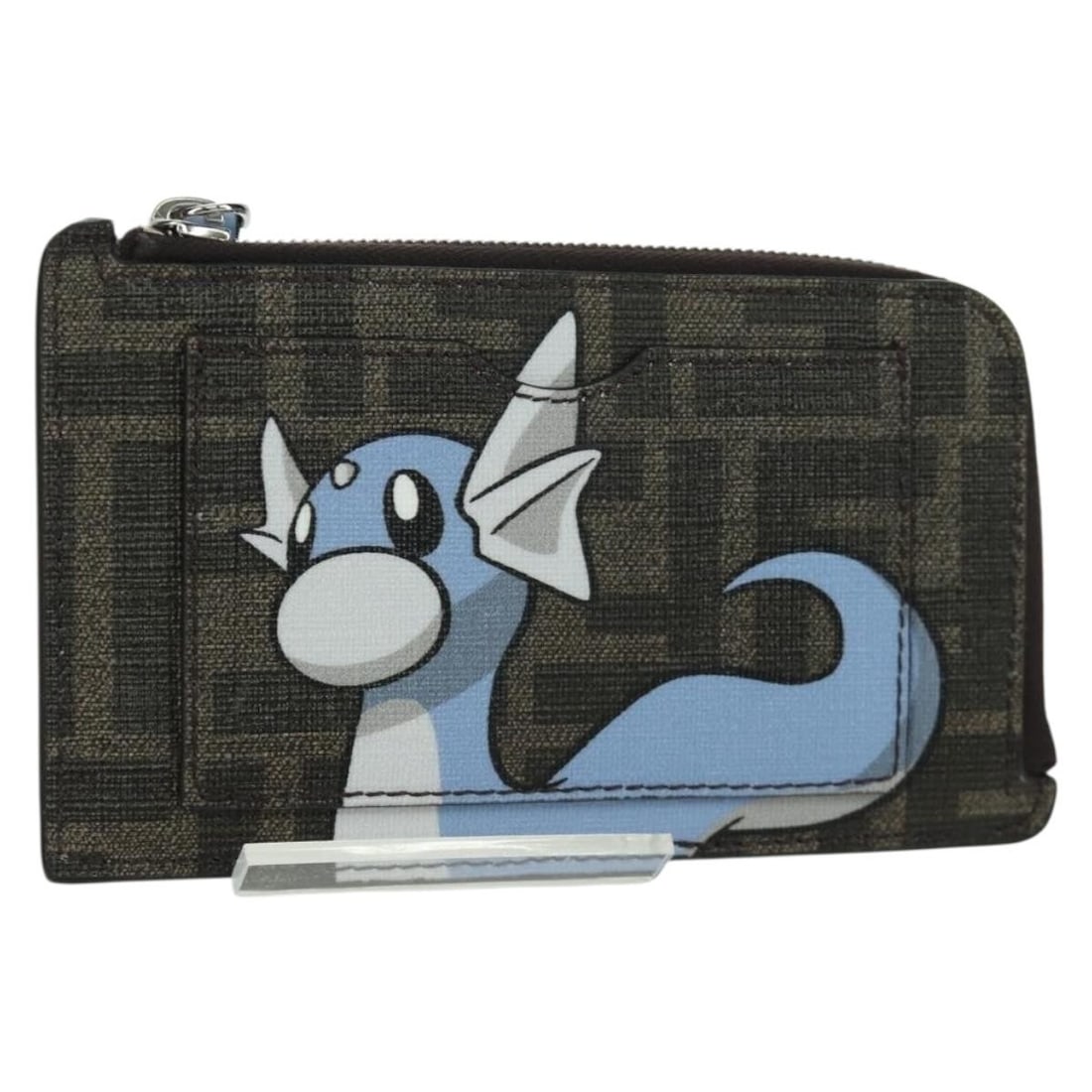 Fendi FRGMT Pokemon Dratini Zucca Canvas Coin Purse Light Blue: Fendi FRGMT Pokemon Dratini Zucca Canvas Coin Purse Light Blue FENDI x FRGMT x Pokemon Zucca canvas coin purse in brown and light blue. Made in Italy, it comes with a dust bag and item box. The purse 