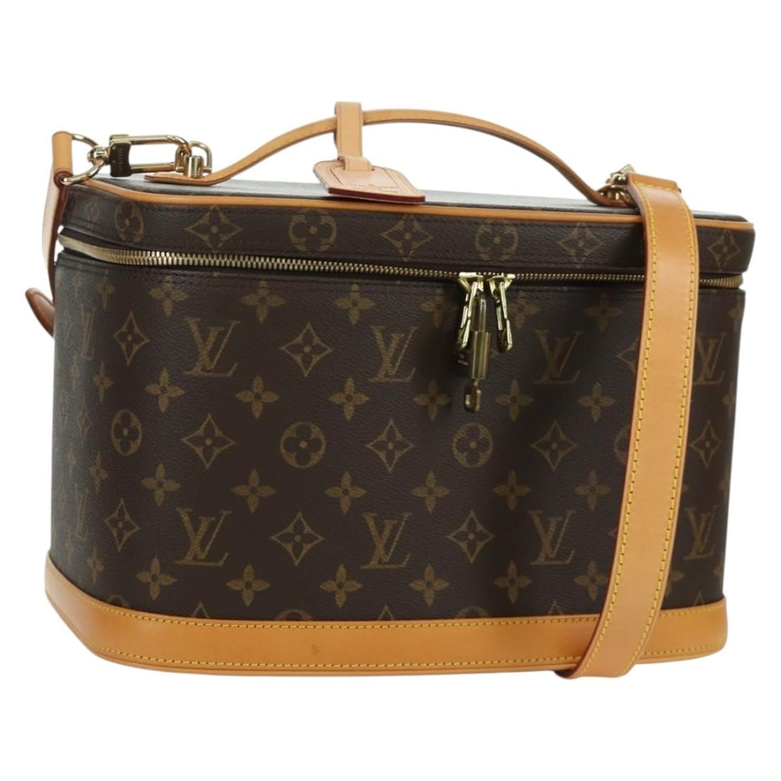 Louis Vuitton Nice Monogram Canvas Handbag With Accessories M47280: Louis Vuitton Nice Monogram Canvas Handbag With Accessories M47280 This Louis Vuitton Monogram Nice Hand Bag, model M47280, is crafted from signature monogram canvas and designed for women. The bag fe